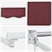 Tenda retrattile manuale con LED Borgogna e Bianco 4 x 2 m - Foto miniatura 9