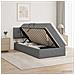 Letto con contenitore e materasso Grigio Scuro 100 x 200 cm - Foto miniatura 2