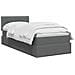 Letto con contenitore e materasso Grigio Scuro 100 x 200 cm - Foto miniatura 3