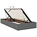 Letto con contenitore e materasso Grigio Scuro 100 x 200 cm - Foto miniatura 5