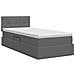 Letto con contenitore e materasso Grigio Scuro 100 x 200 cm - Foto miniatura 8
