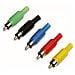 IADAP RCA-ECR - Connettore Audio RCA Maschio in plastica, Rosso - Foto miniatura 1