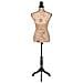 Busto Sartoriale Donna Nero Manichino Femminile Marrone Nero Iuta - Foto miniatura 2