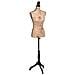 Busto Sartoriale Donna Nero Manichino Femminile Marrone Nero Iuta - Foto miniatura 1