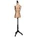 Busto Sartoriale Donna Nero Manichino Femminile Marrone Nero Iuta - Foto miniatura 3