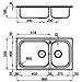Lavello Big Bowl 86 2v Std - 1562 002 - Foto miniatura 4