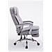 Sedia Ufficio Troy con Braccioli in Tessuto I Poltrona Relax con Poggiapiedi Estraibile I Sedia Poltrona Ergonomica Carico Max 160 kg Grigio - Foto miniatura 2