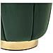 Moderno Pouf In Velluto Verde Irving - Foto miniatura 9