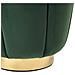 Moderno Pouf In Velluto Verde Irving - Foto miniatura 16