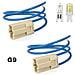 Set 2 Portalampada In Ceramica G9 Per Lampadine Alogene E Led Porta Lampada - Foto miniatura 1