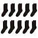 10-pack Cotton Crew Sock Casual Nero 55-85 - Foto miniatura 1