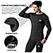 Underwear Set Termica Uomo Strato Inverno Lungo Base Manica Suit Quick Dry Johns Lungo Compressione Per Allenamento Di Fondo Corsa Escursionismo Nero - Foto miniatura 4