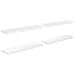 Scaffali A Parete 4 Pz Bianco Lucido 90x23,5x3,8 Cm In Mdf - Foto miniatura 2
