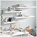 Scaffali A Parete 4 Pz Bianco Lucido 90x23,5x3,8 Cm In Mdf - Foto miniatura 1