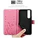 Cadorabo Custodia Compatibile Con Sony Xperia 1 Iii In Rosa Fiore - Coperchio Protettivo In Design Floreale Con Chiusura Magnetica, Funzione Stand E Slot Per Carte - Foto miniatura 6