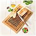 Tagliere Per Pane Con Serbatoio Briciole, Legno Di Acacia, 47 X 32 Cm - Foto miniatura 4