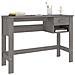 Scrivania Grigio Chiaro 110x40x75 Cm In Legno Massello Di Pino - Foto miniatura 5