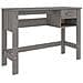 Scrivania Grigio Chiaro 110x40x75 Cm In Legno Massello Di Pino - Foto miniatura 1