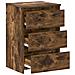 Comodini Rovere Fumo 2 pz 40x35x62,5 cm in Legno Multistrato - Foto miniatura 2