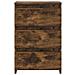 Comodini Rovere Fumo 2 pz 40x35x62,5 cm in Legno Multistrato - Foto miniatura 5
