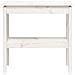 Tavolo Consolle Bianco 80x40x75 Cm In Legno Massello Di Pino - Foto miniatura 2