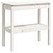 Tavolo Consolle Bianco 80x40x75 Cm In Legno Massello Di Pino - Foto miniatura 1
