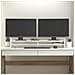 Supporto Per Monitor Bianco 100x27x15 Cm Legno Massello Di Pino - Foto miniatura 3