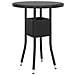 Set Da Pranzo Per Giardino 3 Pz In Polyrattan Nero - Foto miniatura 3