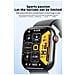 Orologio Intelligente Con Ossigeno Nel Sangue, Pressione Sanguigna, Frequenza Cardiaca Black/puleatherwatchband - Foto miniatura 2