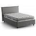 Letto Piazza E Mezza Asmara, Letto Contenitore Con Rivestimento In Tessuto, 100% Made In Italy, Apertura Frontale, Con Materasso Cm 120x190 Incluso, Grigio - Foto miniatura 2