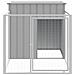 Casetta Cani Corsa Grigio Chiaro 110x201x110 cm Acciaio Zincato - Foto miniatura 3