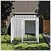 Casetta Cani Corsa Grigio Chiaro 110x201x110 cm Acciaio Zincato - Foto miniatura 1