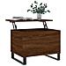 Tavolino Salotto Rovere Marrone 60x44,5x45 Cm Legno Multistrato - Foto miniatura 3