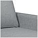 Divano A 2 Posti Grigio Chiaro 140 Cm In Tessuto - Foto miniatura 4