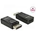 Adattatore Displayport 1.2 Maschio A Hdmi Femmina 4k Passivo Nero - Foto miniatura 3