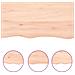 Ripiano a Parete 80x10x6 cm Legno Massello Rovere Non Trattato - Foto miniatura 3