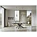 Tavolo Allungabile 90x160/420 Cm Volantis Evolution Telaio Antracite - Bianco Frassino - Foto miniatura 4