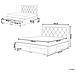 Letto Con Contenitore In Velluto Blu 160 X 200 Cm Lievin - Foto miniatura 4