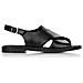 Black Casual Open Sandals Sandali Pelle Scarpe Donna Nero Eu 38, D3650-01 - Foto miniatura 1