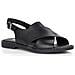 Black Casual Open Sandals Sandali Pelle Scarpe Donna Nero Eu 38, D3650-01 - Foto miniatura 2