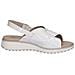White Naplak Casual Open Sandals Sandali Pelle Scarpe Donna Bianco Eu 41, 9-28703-42-122 - Foto miniatura 3