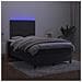 Letto a Molle con Materasso e LED Nero 120x190 cm in Velluto - Foto miniatura 5