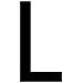 Busta 10 Lettere Adesive ''l'' Per Targa Ripetitrice - Foto miniatura 1
