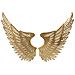 Decorazione In Metallo 3d Ali 3 - Oro - Metallo - 90x3,5x43,5 Cm - Foto miniatura 1