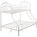 Letto A Castello Metallo Chamonix 90/140 X 200 Cm Bianco - Foto miniatura 3