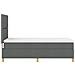 Letto a Rete con Materasso Grigio Scuro 100x200 cm Tessuto - Foto miniatura 9