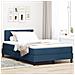 Letto con Box Spring e Materasso Blu 120x200 cm Tessuto - Foto miniatura 2
