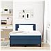 Letto con Box Spring e Materasso Blu 120x200 cm Tessuto - Foto miniatura 5