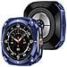 Custodia Protettiva In Metallo Cyber Compatibile Con Samsung Galaxy Watch7 Ultra - Design Intagliato E Resistente In Zinco E Pc Blue - Foto miniatura 4