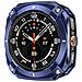 Custodia Protettiva In Metallo Cyber Compatibile Con Samsung Galaxy Watch7 Ultra - Design Intagliato E Resistente In Zinco E Pc Blue - Foto miniatura 5